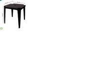 Mesa moderna 70x70 mod i eco preta