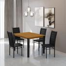 Mesa Monaco 120x80cm Tampo Mdf com 4 Cadeiras Tokio