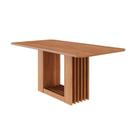 Mesa Multiuso Cozinha Ariela c/ Tampo Madeirado 180x90cm Cinamomo - Cimol