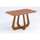 Mesa Multiuso Cozinha Bromélia Natuame c/ Tampo Madeirado 130x80cm Carvalho/Cinamomo - Cimol
