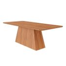Mesa Multiuso Cozinha Helena c/ Tampo Madeirado 210x100cm Cinamomo - Cimol