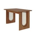 Mesa Multiuso Cozinha Valentina c/ Tampo Madeirado 130x80cm Cinamomo - Cimol