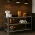 Mesa Multiuso em Inox com Duas Prateleiras Estrutura Robusta e Higiênica para Ambientes Profissionais Mesa Multiuso em Inox com Duas Prateleiras Estrutura Robusta e Higiênica para Ambientes Profissionais