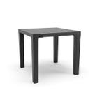 Mesa Niala Quadrada Preta 80cm em Polipropileno Plaxmetal Mesa Niala Quadrada Preta 80cm em Polipropileno Plaxmetal