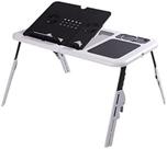 Mesa Notebook com Cooler Dobrável e Ajustável com Formato Ergonômico Suporte para Copo TMT Mesa Notebook com Cooler Dobrável e Ajustável com Formato Ergonômico Suporte para Copo TMT