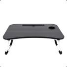 Mesa Notebook Dobrável Multiuso Portátil Madeira Metal 60x40cm Escritório Cama Sofá Sortido