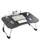 Mesa Notebook Home Office USB Ventilador Iluminação Preta