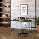 Mesa Office 135X60X75Cm Carvalho Dark /