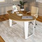Mesa Orgânica Linear 173cm x 94cm com Pés Metal para Escritório F5 Office Mesa Orgânica Linear 173cm x 94cm com Pés Metal para Escritório F5 Office