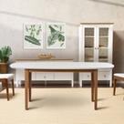 Mesa Oval 6 Lugares 1,6m Tampo MDF Tiê CabeCasa MadeiraOriginals