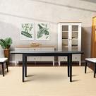 Mesa Oval 6 Lugares 1,8m Tampo Vidro e MDF Tiê CabeCasa MadeiraOriginals Mesa Oval 6 Lugares 1,8m Tampo Vidro e MDF Tiê CabeCasa MadeiraOriginals