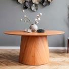Mesa Oval Design Moderno 180cm X 100cm Base em Madeira Maciça Amanda