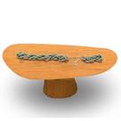 Mesa Oval Organica Em Freijo 180x100