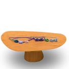 Mesa Oval Organica Em Freijo 180x100cm