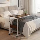 Mesa p/ Cama com Rodinhas Ajustável Trabalho Refeição Laptop