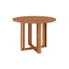 Mesa p/ Cozinha Flora c/ Tampo Madeirado 109cm Cinamomo - Cimol