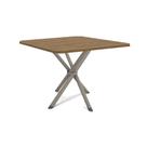 Mesa p/ Cozinha Volga c/ Tampo 90cm Niquel/Nogueira - Kappesberg Mesa p/ Cozinha Volga c/ Tampo 90cm Niquel/Nogueira - Kappesberg