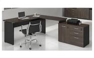 Mesa p/ Escritório Web30 1,20 + Balcão 1pt 3gv Marsala/Preto