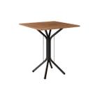 Mesa Para 4 Lugares Thaís Preto Fosco Tampo BP Demolição Artefamol