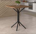 Mesa Para 4 Lugares Thaís Tampo BP Demolição Cromo Preto Artefamol