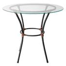 Mesa para Área Externa Redonda Happy Hour de Aço e Fibra Sintética e Vidro 80 cm Acesse Móveis Mesa para Área Externa Redonda Happy Hour de Aço e Fibra Sintética e Vidro 80 cm Acesse Móveis
