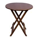 Mesa Para Bar E Café Dobravel De Madeira 70 Redonda - Imbuia - Marrom