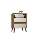 Mesa para Cabeceira com 2 Gaveta e 4 Pés Retrô Paris 67cm X 45cm