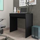 Mesa Para Computador Escrivaninha 1 Gaveta 80 Cm Alexia Preto Reajl Moveis Preto