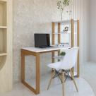 Mesa para Computador Escrivaninha com Estante 4 Prateleiras Licce Home Office Mesa para Computador Escrivaninha com Estante 4 Prateleiras Licce Home Office