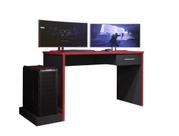 Mesa para Computador Notebook DRX 9000 Preto/Vermelho - Fdecor