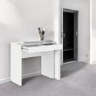 Mesa Para Computador Paris Branco c/ Gaveta Porta Itens com Divisória