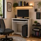 Mesa Para Computador Prática Com Teclado Retrátil e Suporte para CPU JM3 MÓVEIS