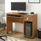Mesa Para Computador Vicenza Lukaliam com Gaveta e Rodízios