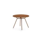 Mesa para Cozinha 1588 Aço c/Tampo Madeirado 100cm Freijo c/ Rose - Carraro Mesa para Cozinha 1588 Aço c/Tampo Madeirado 100cm Freijo c/ Rose - Carraro