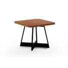 Mesa para Cozinha Átria 1593 Quadrada Aço c/Tampo Madeirado 90x90cm Nogal/preto/preto - Carraro Mesa para Cozinha Átria 1593 Quadrada Aço c/Tampo Madeirado 90x90cm Nogal/preto/preto - Carraro