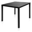 Mesa para Cozinha com Tampo Ripado em Alumínio