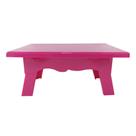 Mesa Para Doces de Plástico Com 20 x14 cm pink Mesa Para Doces de Plástico Com 20 x14 cm pink
