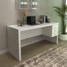 Mesa para Escritório 155cm com 3 Gavetas Reversível