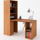 Mesa Para Escritório Articulável Alta Multiuso Retrátil Amêndoa