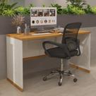 Mesa Para Escritório Com Tampo 25mm Verbena - Off White E