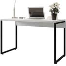 Mesa Para Escritório e Home Office Industrial Soft F01 Branco Fosco - Lyam Decor Mesa Para Escritório e Home Office Industrial Soft F01 Branco Fosco - Lyam Decor