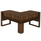 Mesa Para Escritório em L ME4145 Nogal/Nogal - Tecno Mobili Mesa Para Escritório em L ME4145 Nogal/Nogal - Tecno Mobili