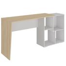 Mesa Para Escritório Escrivaninha Home Office Urban A02 Carvalho Branco - Lyam Decor