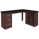 Mesa Para Escritório Escrivaninha Mali A02 Preto Ipê