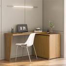 Mesa para Escritório Extensível em L ou Reta Ripado Milão Yescasa 2 Portas 180cm MDF