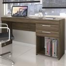 Mesa para Escritório Home 2 Gavetas Nogal Trend - Pnr Móveis Mesa para Escritório Home 2 Gavetas Nogal Trend - Pnr Móveis