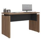 Mesa Para Escritório Home Office 125cm Corp A06 Nogal/Preto - Mpozenato Mesa Para Escritório Home Office 125cm Corp A06 Nogal/Preto - Mpozenato