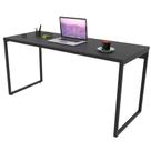 Mesa Para Escritório Home Office Estilo Industrial Form C01 150 cm Preto Onix - Lyam Decor Mesa Para Escritório Home Office Estilo Industrial Form C01 150 cm Preto Onix - Lyam Decor
