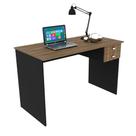 Mesa para Escritório Home Office ME4165 MDP Nogal/Preto G69 - Gran Belo
