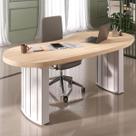 Mesa para Escritório Tamburato Organic Carvalho/Branco - Artany Móveis